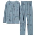thumbnail image 1 of REDHOTYPE Mode Fantaisie Floral Pyjama Femmes Printemps Automne Maman Manches Longues Coton Col Rond Femmes Automne Grande Taille Homewear Costume, 1 of 2
