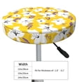 thumbnail image 4 of Rateoe Lilies Flowers Pattern Round Bar Stool Seat Covers,Washable Stool Cushion Slipcover Elastic Bar Chair Covers for 12-14 Inch Chair -12 inch, 4 of 7