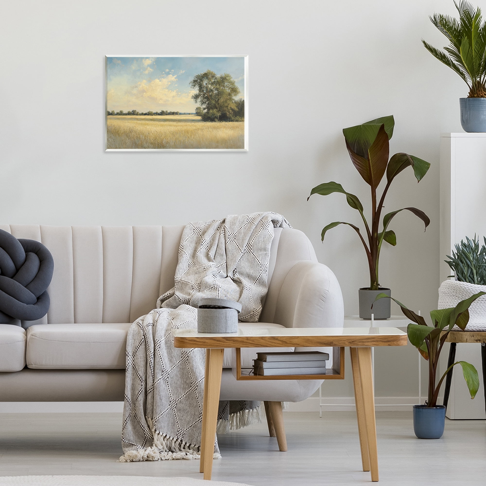 Stupell Industries Serene Wheat Field at Noon Wall Plaque Art, design by Petal Prints Design