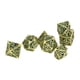 thumbnail image 1 of Juego De Dados, Juego De Dados De Metal Poliédrico Hueco Juego De Números Transparentes De Poliedro 7 Piezas Para Juegos De Rol ANGGREK Verde, 1 of 8