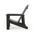 thumbnail image 7 of Noble House Culver Faux Wood Slat-Backed Adirondack Chair in Black (Set of 2), 7 of 7