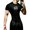 Black-4, variant on Men's Athletic Compression Shirt Gothic Graphic Compression Shirt Round Neck Short Sleeve Gym Quick Dry Lightweight Workout Tee