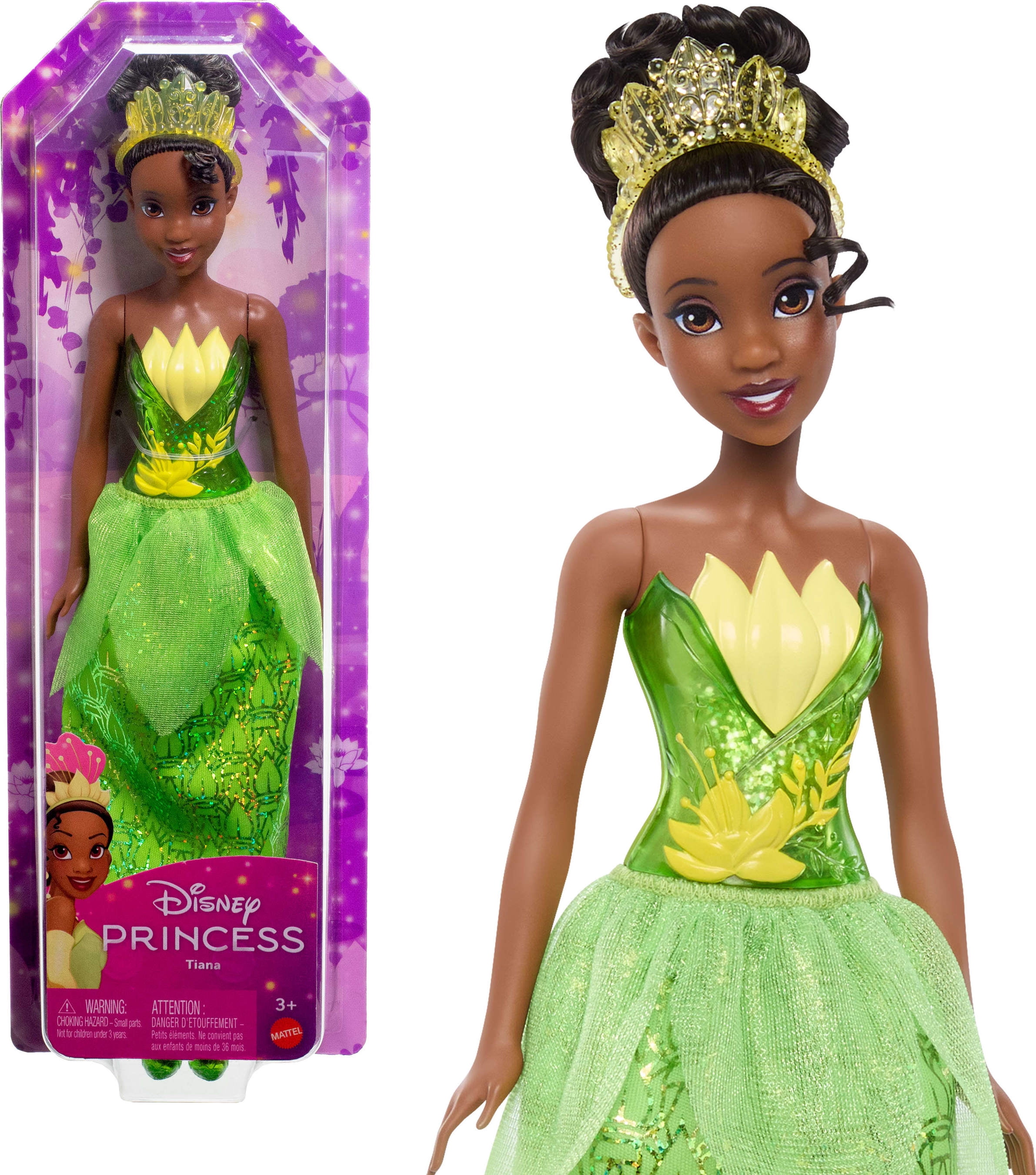 ​Disney Princess Tiana Fashion Doll and Accessory, Toy Inspired by the Movie The Princess and the Frog, Ages 3+