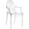 thumbnail image 1 of Nicer Furniture Clear Ghost Armchair, 1 of 4