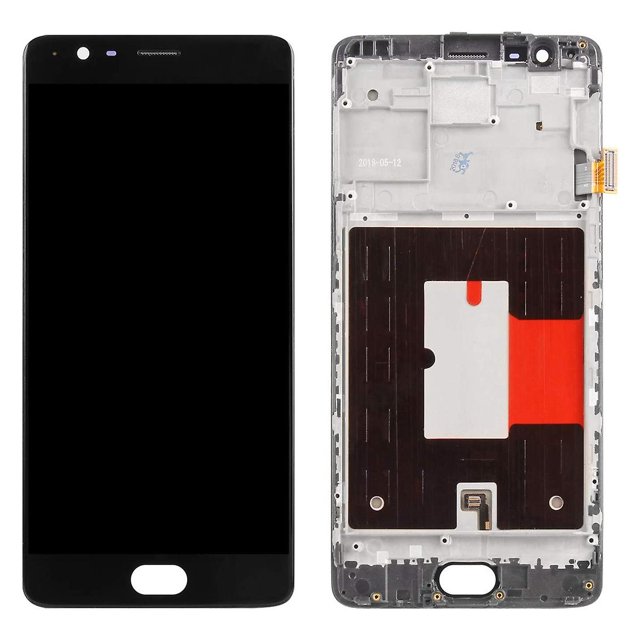Conjunto de digitalizador de pantalla de contacto de pantalla LCD para 3 3t A3000 1+3 1+3t con herramientas de reparación en color negro con
