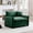 Green, variant on YWEN 46" Oversized Corduroy Modular Sectional Single Sofa with High-Density Foam Cushions, Removable Armrests, Upholstered Retro 1-Seater Lounge Accent Chair with 1 Pillow, for Living Room
