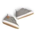 thumbnail image 6 of Lovskoo Unisex Baby First Walking Shoes 0-15 Months Infant Sneakers Boys Girls Shoes Non-Slip Rubber Sole High-Top Toddler Activewear Crib Shoes Newborn Loafers Flats Gray, 6 of 9