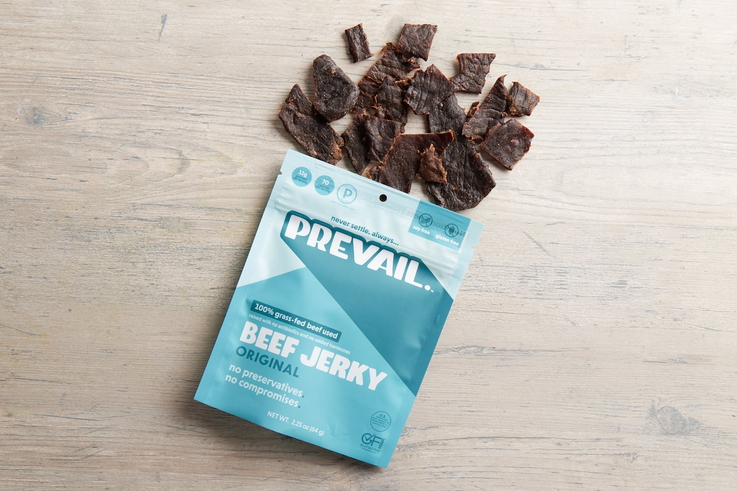 Prevail - Jerky Beef Original - Case Of 8-2.25 Oz