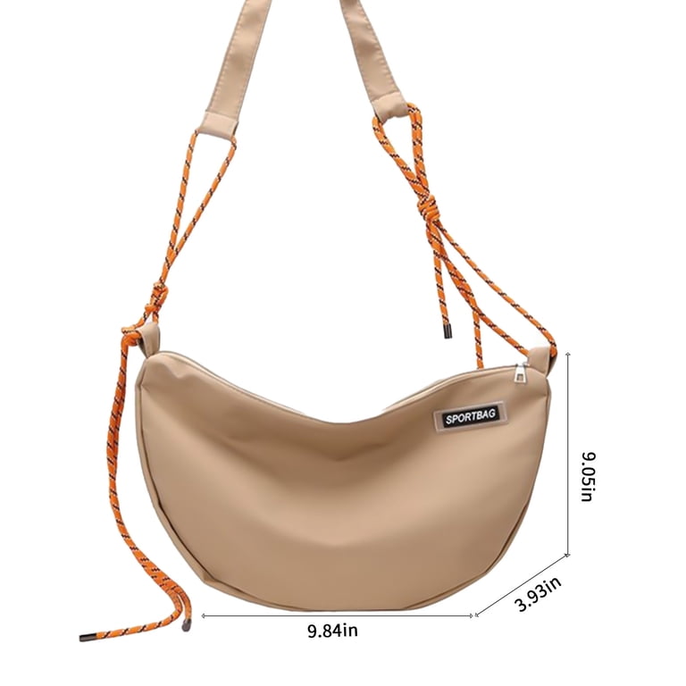 Xfvqtps Mens and Womens Crossbody Bag Splicing Shoulder Straps