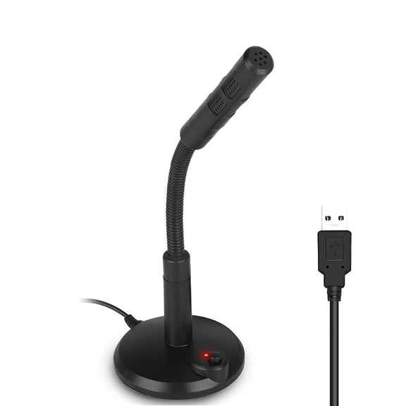 Sanoxy USB Mini Condenser Microphone Flexible Gooseneck with Mute Button