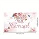 thumbnail image 3 of 1pc, Wedding Flag Church Wedding Props Arrangement Decoration Hanging Flag Pink Wedding Banner Romantic Background Cloth, 3 of 5