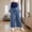 Blue, variant on Women Maternity Jeans Over Belly Stretchy High Waist Wide Leg Denim Pants Casual Loose Pregnancy Pants Blue S