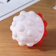 thumbnail image 4 of Juguete de bola de burbuja de empuje de bola anti-ansiedad de silicona portátil (rojo blanco) Ndcxsfigh Nuevos Originales, 4 of 9