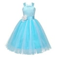 thumbnail image 2 of MSemis Kids Crossed Back Bridesmaid Flower Girl Dress, 2 of 3