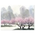 thumbnail image 2 of Flowering Trees at Spring - Landscape Art Print Canvas, 2 of 3