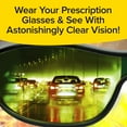 thumbnail image 5 of BattleVision Night Vision Wrap Around Glasses, As Seen on TV, Green Anti-Glare Lenses, Fits Over Prescription Glasses, Reduces Headlight Glare, Unisex, 5 of 5