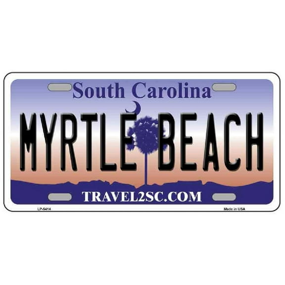 Myrtle Beach South Carolina Metal Novelty License Plate LP-5414
