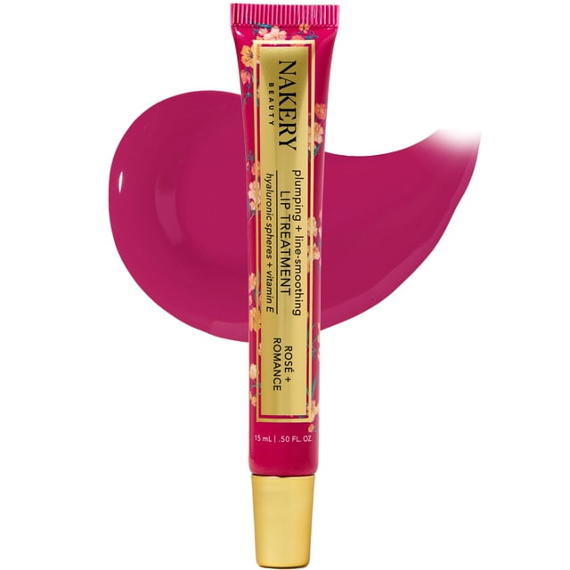 Nakery Tratamiento de labios voluminizador para labios secos y agrietados - Línea suavizante de labios para mujeres con suero de ácido hialurónico para labios - Brillo de labios no pegajoso para labio