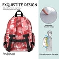 thumbnail image 5 of Colorful Tie Dye Pattern Backpack for School,Cute School Bag,Schoolbag with Adjustable Shoulder Straps & Padded Back,15.25"x11.5"x5.25", 5 of 5