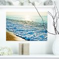 thumbnail image 1 of Bright Blue Tranquil Seashore - Beach Photo Canvas Print, 1 of 3