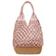 thumbnail image 5 of Bolso de hombro de paja Sunnimix para mujer estilo retro rosado, 5 of 7