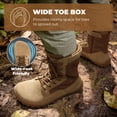 thumbnail image 2 of NORTIV 8 Men's Wide Toe Box Barefoot Military Tactical Boots for Men Zero Drop Work Minimalist Leather Side Zipper Motorcycle Combat Boots, 2 of 9