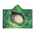 thumbnail image 7 of Totoro Hooded Blanket Poncho, Wearable Hooded Blanket Cozy Soft Warm Plush Fleece Blanket for Adult Women Men, 7 of 7
