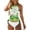 Anime Cars Shamrocks St Patricks Day, variant on Womens Two Piece Swimsuits Cute Panda Tummy Control Bathing Suits Ladies Ruched Swimwear with Stretch Bikini Panties