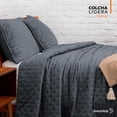 thumbnail image 3 of Dreamlab Colcha Ligera con 2 Fundas de Almohada, Capitonado, Ultra Suave. Hipoalergénico. Edrecolcha para Cama.Edredón para Verano y Todas las Estaciones.(Matrimonial 210 x 240 cm,Trébol,Azul Calmado), 3 of 7