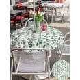 thumbnail image 5 of Outdoor Tablecloths with Umbrella Hole & Zipper, Green Ivy Leaves Round Tablecloths 60 Inch, Spring Plants Botanical Modern Country Waterproof Table Cloth, Patio/Pool/Picnic Table Covers, 5 of 8