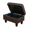 thumbnail image 4 of Faux Leather Storage Ottoman for Living Room, 4 of 9