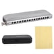 thumbnail image 1 of Armónica De Boca, Armónica De 12 Agujeros/16 Agujeros, Opcional, Exquisita, Gruesa, Generosa Para Aprender A Tocar ANGGREK Chromatic Harmonica, 1 of 8