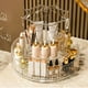 thumbnail image 3 of Organizadores de maquillaje con rotación de 360 grados, caja de almacenamiento transparente, estante de almacenamiento de cosméticos, organizador de baño para el hogar, 3 of 5