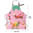 thumbnail image 2 of Kdxio Different Dogs Christmas Apron with Pockets Adjustable Kitchen Aprons for Men Women Waterproof Aprons for Cooking,Drawing,Crafting, Baking Household Cleaning, 2 of 5