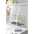 thumbnail image 2 of Whitmor 6506-9367-WHT Clothes Drying Rack 33" H X 27.25" W X 19.25" D Steel Hanging Collapsible White, 2 of 3