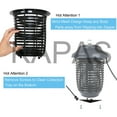 thumbnail image 6 of Outdoor Electric Insect Zapper with Hanger, Kapas 40W Outdoor Bug Killer Lantern for Mosquitoes, Flies, Gnats, Pests & Other Insects,1 Acre Coverage, 6 of 7