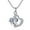 White, variant on Rynsito Mother's Day Gifts for Women, Sterling Silver Heart Pendant Necklace with Birthstone, Jewelry Gifts for Women Mom Wife Girlfriend