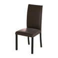 thumbnail image 5 of Castle Place Contemporary Comfort 6-pieces Faux Leather Upholstered Dining Chairs, Black, 5 of 8