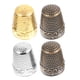 thumbnail image 1 of 4 piezas Dedal de dedo Dedal de costura de metal Acolchado a mano Bordado Escudo de la yema del dedo Almohadillas de dedales para accesorios de herramientas de acolchado de costura DIY, 1 of 5