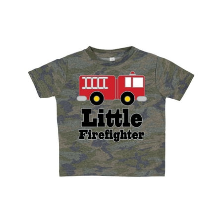 

Inktastic Little Firefighter Fire Engine Gift Toddler Boy or Toddler Girl T-Shirt