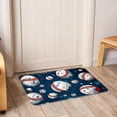 thumbnail image 6 of Baseball Polyester Non-Slip Machine Washable Outdoor Floor Rug Chair Rugs Bath Rugs, 6 of 6