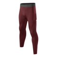 thumbnail image 3 of TINZ Mens Tight Fitness Running Stretch Basketball Base Training Compression Pants Fitness Pants Rave Clothes Guys Mens Slim Fit Sweats, 3 of 9