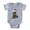 Heather Gray, variant on CafePress - FIN Wirehaired Dachshund Santa CROP Baby Football - Cute Infant Baby Football Bodysuit
