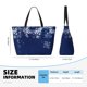 thumbnail image 4 of Fotbe Christmas Blue Bolsa de Viaje para Playa - Resistente al Agua, Bolsa Tote de Gran Capacidad y Ligera con 7 Bolsillos para Mujeres y Hombres, 4 of 7