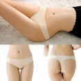 thumbnail image 5 of Women’s 4 Pack Seamless Basic Sexy Hot Invisible Underwear Panty Bikini Thong Panties Multipack Large, 5 of 5