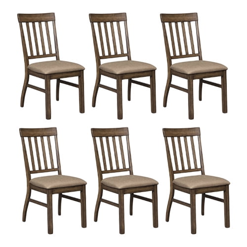 Zilmar Dining Upholstered Side Chair D44801 6 Pack Zilmar Dining Upholstered Side Chair Brown Walmart Com Walmart Com