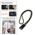thumbnail image 4 of lionlar Retro Universal Nylon Climbing Rope Camera Shoulder Strap Belt, for Micro Single Green, 4 of 8