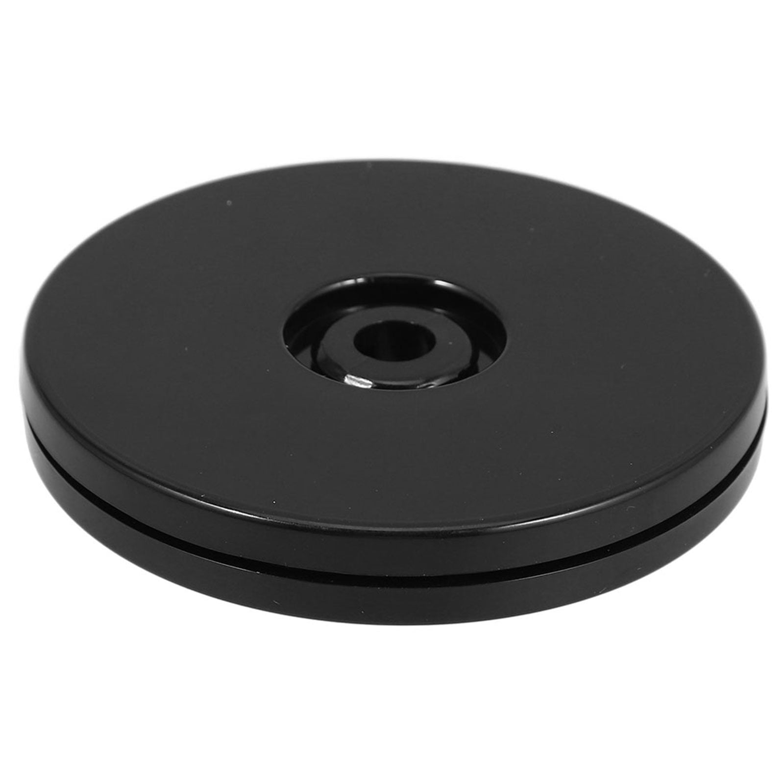 RENACLIPY Black Rotating Serving Tray Turntable Swivel Display Stand for Kitchen Dining Table Home Use and Food Presentation