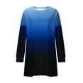 thumbnail image 5 of Trendsetting Women's Apparel Fashion Plus Size Women's Casual Crewneck Long Sleeve Lantern Sleeves Pullover Color WIth Pocket Tops, 5 of 7