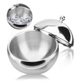 thumbnail image 2 of Double Wall Spherical Ice Bucket Salad Bowl with Lid Seasoning Mixing Food Bowl, 2 of 8